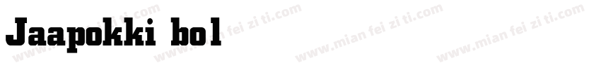 Jaapokki bold字体转换
